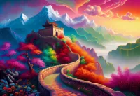 Jigsaw Puzzle Chinese Wall