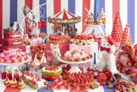 Puzzle Strawberry table