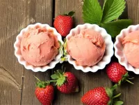 Quebra-cabeça Strawberry ice cream