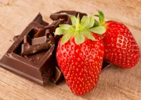 Bulmaca Strawberry and chocolate