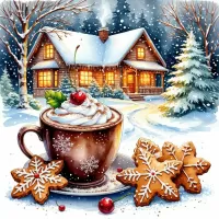 Rompecabezas Café y galletas