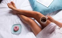 Puzzle Coffee and a donut