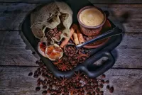 Jigsaw Puzzle Coffee and spices