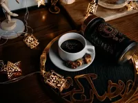 Puzzle coffee with dates
