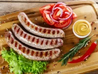 Puzzle Grilled sausages