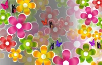 パズル Collage with flowers