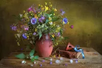 Jigsaw Puzzle Bell and flowers