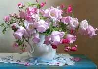 Bulmaca Bluebells in a vase