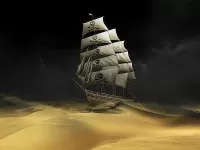 Пазл Корабль в пустыне