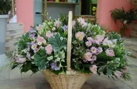 Jigsaw Puzzle Basket of flowers