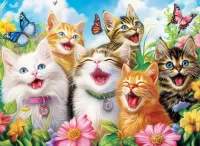 Puzzle Cat Choir