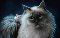 Пазл Кошка и мышка