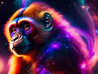 Quebra-cabeça space monkey