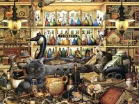 Jigsaw Puzzle Cats the alchemists