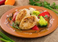 Puzzle Cutlets and vegetables