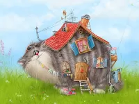 Puzzle Cat-house