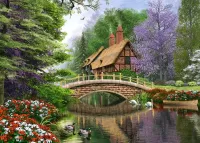 Puzzle Cottage by the river