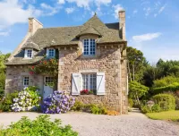 Quebra-cabeça Cottage in French