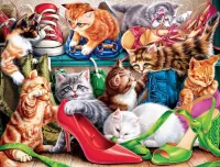 パズル Kittens and shoes