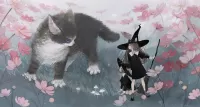 Rompecabezas Kitty and witches