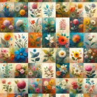Quebra-cabeça Carpet of flowers