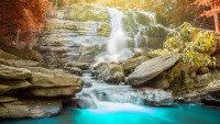 Rompecabezas Beautiful waterfall