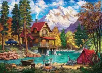 Jigsaw Puzzle Red tent