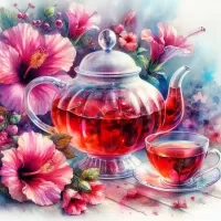 Jigsaw Puzzle Red tea