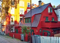 Jigsaw Puzzle red house