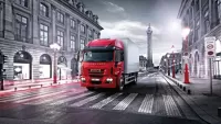 Пазл Красный грузовик