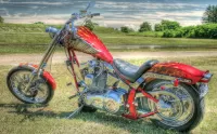 Puzzle Red motorcycle