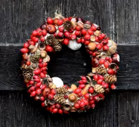 Jigsaw Puzzle Red wreath
