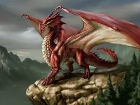 Jigsaw Puzzle Red dragon