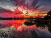 Jigsaw Puzzle Red sunset