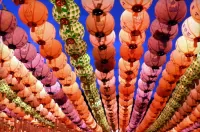 Zagadka colorful lanterns