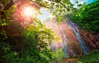 Jigsaw Puzzle Colorful waterfall