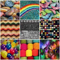 Bulmaca Colorful collage