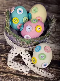Quebra-cabeça Creative Easter eggs