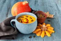 Rätsel Cream of pumpkin soup