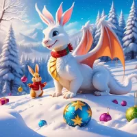 Rompecabezas Rabbit and dragon