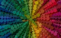 Quebra-cabeça Circular rainbow