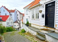 Quebra-cabeça Steep street in Bergen