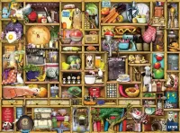 Jigsaw Puzzle Kitchen Cabinet