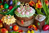 Jigsaw Puzzle Easter cakes