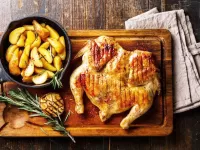 Jigsaw Puzzle Chicken and potatoes