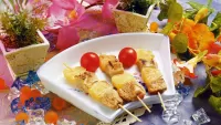 Jigsaw Puzzle Chicken with pineapple