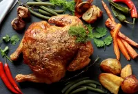 Rompecabezas Chicken with vegetables