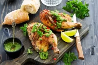 Jigsaw Puzzle Chicken with pesto