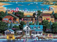 Puzzle Resort town