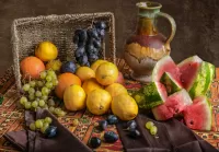 Пазл Кувшин и фрукты 